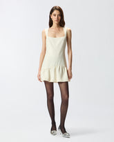 Short flared sleeveless dress -  | Pinko