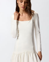 Mini dress with square neckline -  | Pinko
