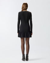 Mini dress with square neckline -  | Pinko