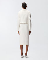 Short full Milano-knit technical fabric jacket -  | Pinko