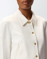 Short full Milano-knit technical fabric jacket -  | Pinko