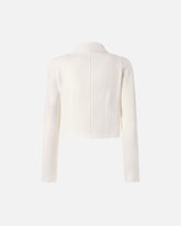 Short full Milano-knit technical fabric jacket -  | Pinko