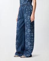 Floral denim jeans -  | Pinko