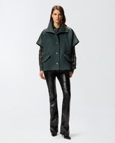 Cloth cape with high neck -  | Pinko