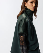 Cloth cape with high neck -  | Pinko
