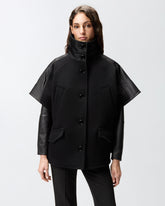 Cape aus Tuch mit hohem Kragen -  | Pinko