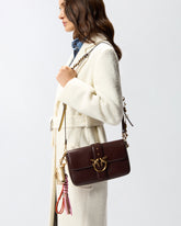 Mittlere Henkeltasche Love Bag One Slouchy aus Leder mit doppeltem Schulterriemen -  | Pinko