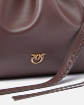 Schultertasche in Form einer Pochette aus Leder mit Logo Love Birds -  | Pinko