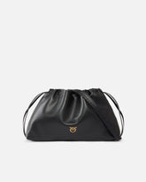 Schultertasche in Form einer Pochette aus Leder mit Logo Love Birds -  | Pinko