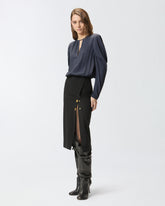 Combined fitted calf-length dress -  | Pinko