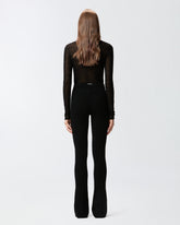 Lange, ausgestellte Hose in Strick -  | Pinko