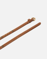 Leather belt with studs, 1.5 cm -  | Pinko