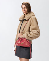 Small lather shoulder bag with drawstring -  | Pinko