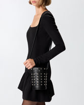 Kleine Beuteltasche aus Leder mit Strass -  | Pinko