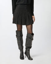 Minirock mit Strasssteinen -  | Pinko