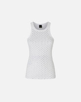 Tanktop mit Strass und Nieten -  | Pinko