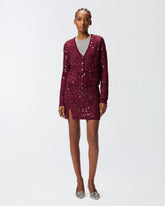 Kurzer Cardigan mit Pailletten und V-Ausschnitt -  | Pinko