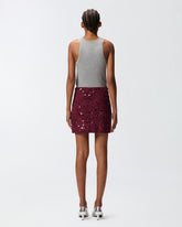 Pailletten-Minirock aus Strick -  | Pinko