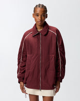 Oversize-Jacke im Blouson-Stil mit kontrastierenden Profilen -  | Pinko