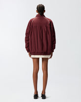 Oversize-Jacke im Blouson-Stil mit kontrastierenden Profilen -  | Pinko