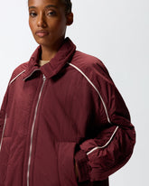 Oversize-Jacke im Blouson-Stil mit kontrastierenden Profilen -  | Pinko