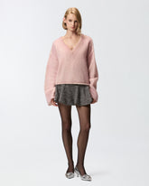 Weiter Pullover aus einer Mischung aus Wolle und Mohair -  | Pinko