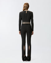 Oberteil mit langen Ärmeln und Metalldekoration -  | Pinko