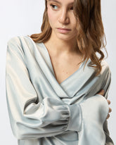 Locker sitzende Bluse aus Satin -  | Pinko