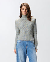 Knit turtleneck with cable stitch -  | Pinko