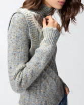 Knit turtleneck with cable stitch -  | Pinko