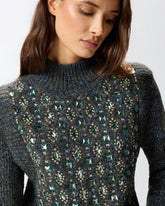 Cardigan mit Zopfmuster und Schmuckstickerei -  | Pinko