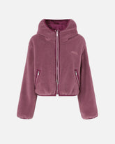 Teddy-effect fleece hoodie -  | Pinko
