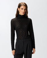 Pullover aus Spitze mit transparenter Optik -  | Pinko