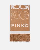 Scarf with jacquard Love Birds logo -  | Pinko