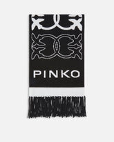 Scarf with jacquard Love Birds logo -  | Pinko