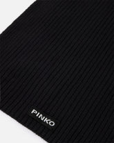 Ribbed wool-blend scarf -  | Pinko