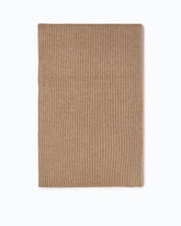 Ribbed cashmere- and wool-blend scarf - Brown | Pinko