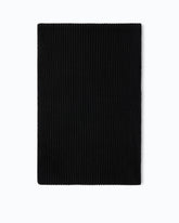 Ribbed cashmere- and wool-blend scarf - Black | Pinko