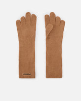 Long wool and cashmere-blend gloves -  | Pinko
