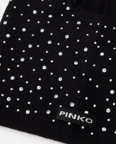 Balaclava with drawstring and rhinestones -  | Pinko