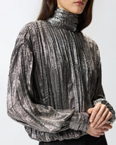 Bluse in Laminat-Optik -  | Pinko