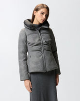 Fully rhinestoned short down jacket -  | Pinko