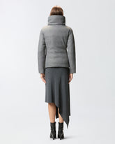 Fully rhinestoned short down jacket -  | Pinko