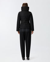 Fully rhinestoned short down jacket -  | Pinko