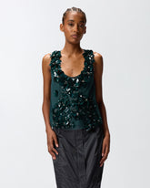 Top with jewel flowers -  | Pinko