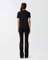 T-shirt with jewel flowers -  | Pinko