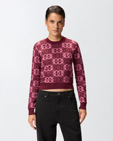 Cropped-Pullover mit Logo Love Birds -  | Pinko