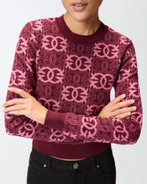 Cropped-Pullover mit Logo Love Birds -  | Pinko