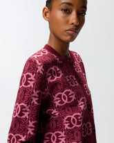 Cardigan with Love Birds logo -  | Pinko