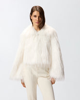 Fur-effect pea coat -  | Pinko